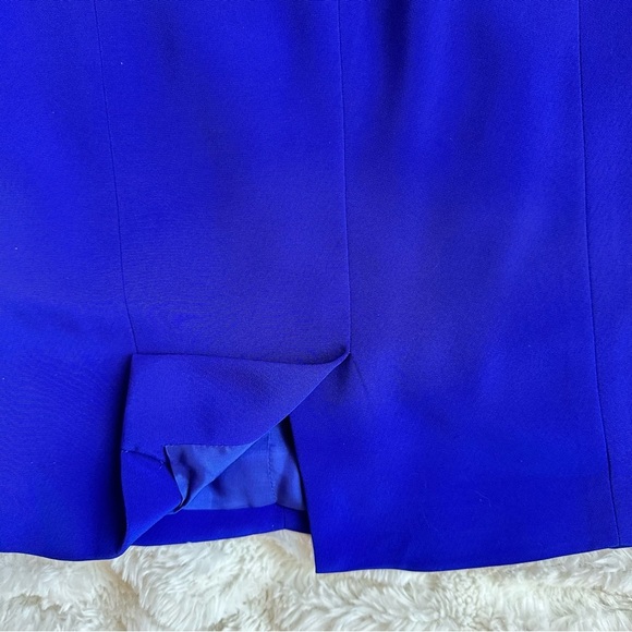 Vintage NITELINE Della Rougogali Sapphire Rhinestone Strap Open Back Mid Dress 4 - Picture 6 of 12